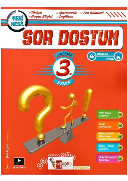 Sor Dostum 3.Sınıf Tüm Dersler Yeni Tarz Soru Bankası