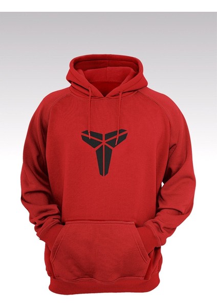 Company Kobe 83 Kırmızı Kapşonlu Sweatshirt - Hoodie