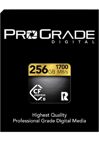 Prograde Digital 256GB Cfexpress 2.0 Type B Gold Hafıza Kartı 1700 Mbs