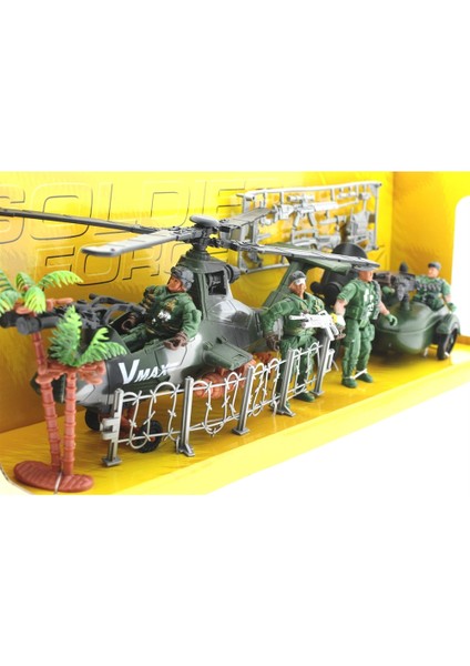 Motor ve Helikopterli Askeri Oyun Seti D1231