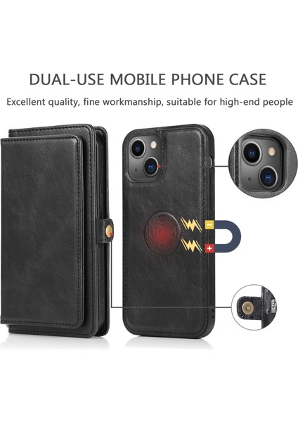 Apple iPhone 13 Pro Max Için Çok Yuvalı Güçlü Manyetik Cep Telefonu Kılıfı (Yurt Dışından) modelleri