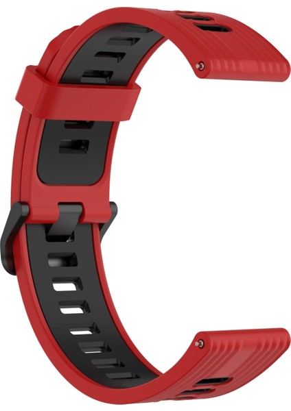 Samsung Galaxy Watch4 ve Active2 20MM Için Iki Tonlu Çizgili Silikon Kayış (Yurt Dışından) fiyatları