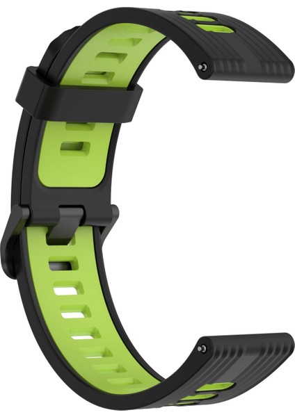 Samsung Galaxy Watch4 ve Active2 20MM Için Iki Tonlu Çizgili Silikon Kayış (Yurt Dışından) fiyatları