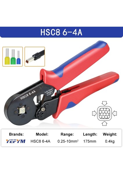 Boru Terminali Sıkma Aletleri Mini Elektrikli Pense Hsc8 6-4A (Yurt Dışından) fiyatları