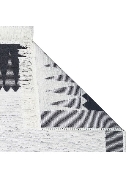 Arya Ar 22 Siyah Beyaz Yıkanabilir Çift Taraflı Pamuk Kilim indirimleri