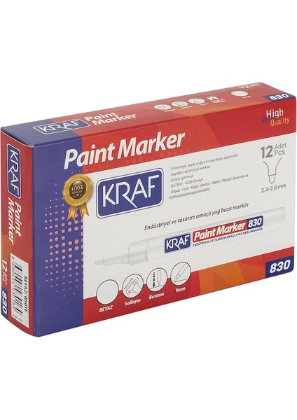 Paınt Markör 830 Beyaz