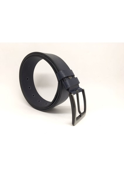 3208 Lacivert Erkek Kot Kemeri 4 cm