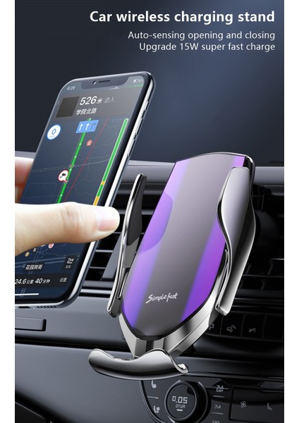 Akıllı Sensör Otomatik Sıkma Araba Kablosuz Şarj Cihazı Standı Hava Çıkışı Çok Işlevli Telefon Tutacağı Otomatik Kablosuz Şarj Braketi (Yurt Dışından) modelleri