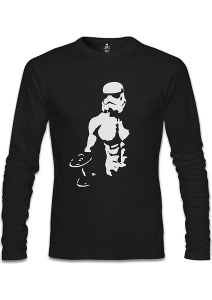 Llord T-Shirt Bodybuilding - Star Wars Siyah Erkek SweaT-Shirt