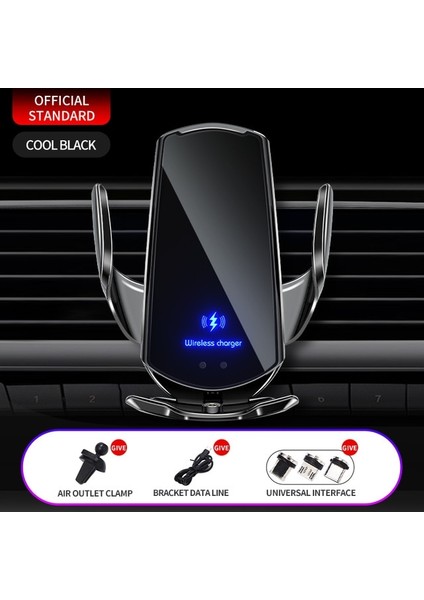 Otomatik 15W Qi Araba Kablosuz iPhone Uyumlu 13 12 11 Xr x 8 Samsung S20 S10 Manyetik USB Kızılötesi Sensör Telefon Tutucu Dağı (Yurt Dışından) modelleri