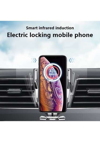 Akıllı Sensör Otomatik Sıkma Araba Kablosuz Şarj Cihazı Standı Hava Çıkışı Çok Işlevli Telefon Tutacağı Otomatik Kablosuz Şarj Braketi (Yurt Dışından) fırsatları