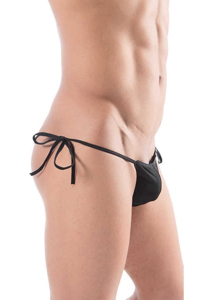 Asist Secret Magic ASM0241 Erkek Siyah Amyonus Yan Bagçıklı String