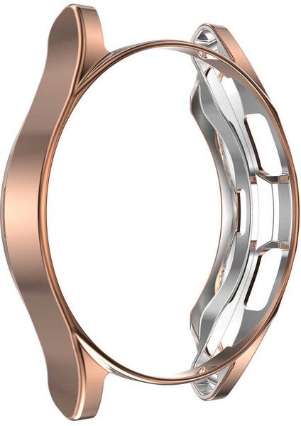 Samsung Galaxy Watch 4 Classic 42mm Kasa Koruyucu Gard Silikon 02 Rose Gold