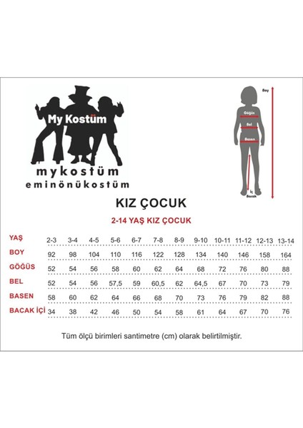 Alice Harikalar Diyarında Kız Çocuk Kostümü