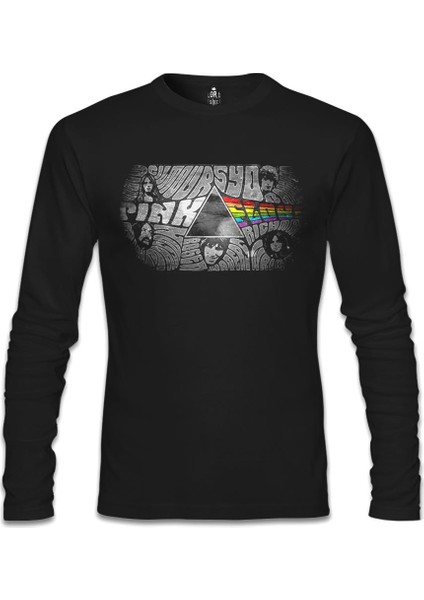 Pink Floyd - The Pink Side Siyah Erkek Sweatshirt