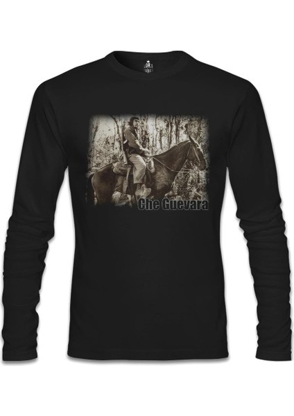 Che Guevara 1 Siyah Erkek Sweatshirt