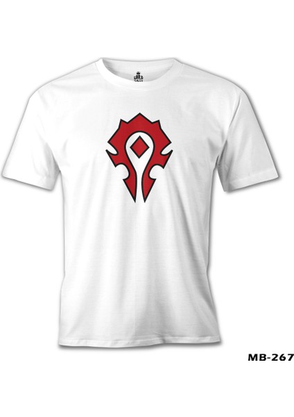 World Of Warcraft - Horde Beyaz Erkek Tshirt