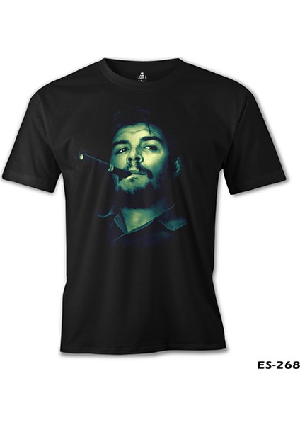 Che Guevara - Smoke 2 Siyah Erkek Tshirt