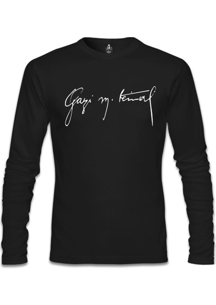 Atatürk - Gazi Mustafa Kemal Siyah Erkek Sweatshirt