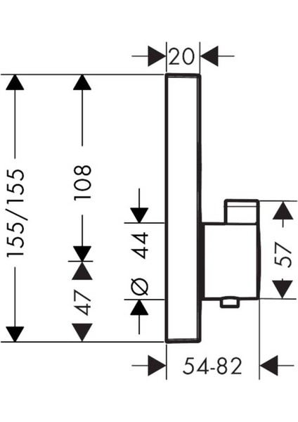 Showerselect Ankastre Termostatik Banyo Bataryası 15763000