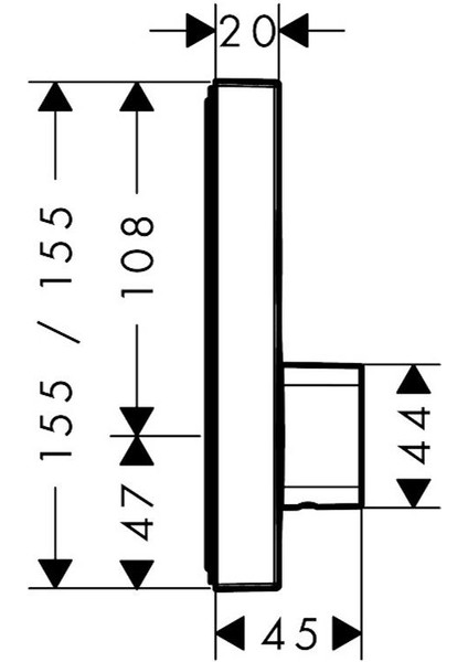 Shower Select Ankastre Banyo Bataryası 15768000