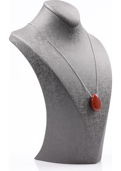 Red Jasper Doğal Taş Damla Model Kolye fiyatları