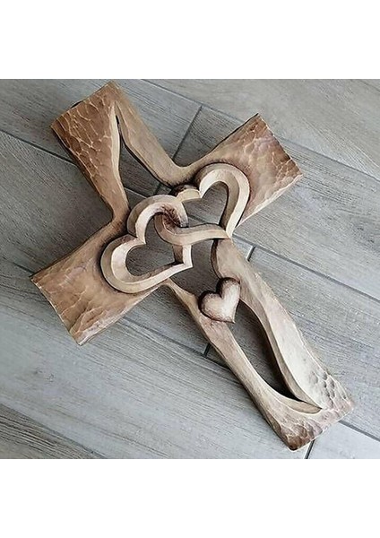 Vintage Tarzı Akrilik Hollow Kalp Şeklinde Bağlı Çapraz Iç Içe Kalp Bej Kalp (Yurt Dışından) fırsatları