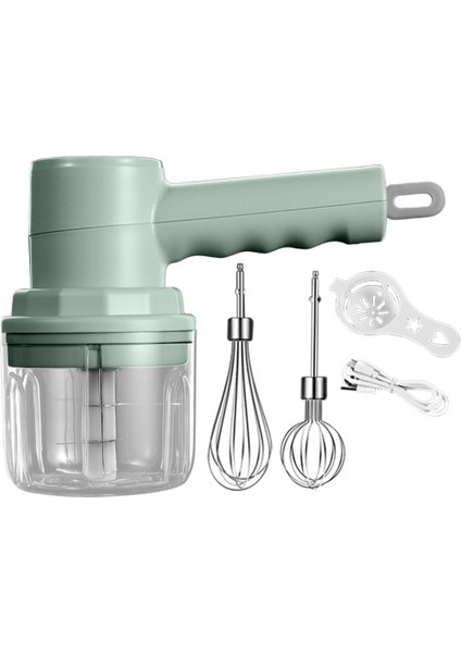 Kablosuz Elektrikli Sarımsak Kıyıcı Yumurta Çırpma Zencefil Soğan Gıda Işlemci Yeşil (Yurt Dışından)