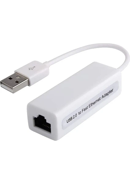 USB Ethernet Çevirici Dönüştürücü Internet Adaptörü 10/100MPBS