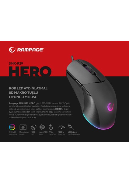 Hero SMX-R29 Kablolu Mouse