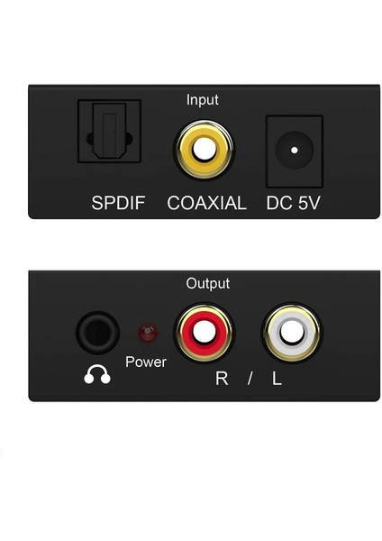 Optik Analog Çevirici 3.5 mm Stereo Çıkışlı Digital To Analog Rca Optik (In) Rca (Out) Digital Spdıf Coaxial Optical Convert To L/r Rca, Toslink Optical To 3.5 mm Jack Audio