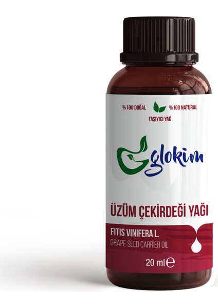 Üzüm Çekirdeği Yağı 20 ml - Soğuk Pres