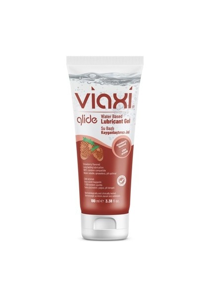 Viaxi Glide Kayganlaştırıcı Jel 100 ml ( Çilek )