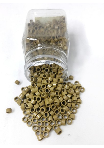 Sütlü Kahve Yivli Kaynak Saç Boncukları 1000’Li Kutuda modelleri