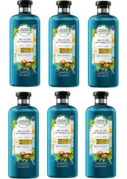 Herbal Essence Fas Argan Yağlı Saç Bakım Şampuanı 400 Ml*6 Adet