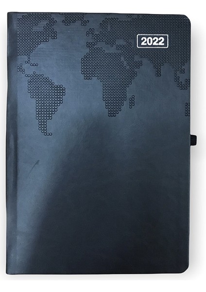 Ajanda 2022 Termo Deri Siyah 17 x 24 cm