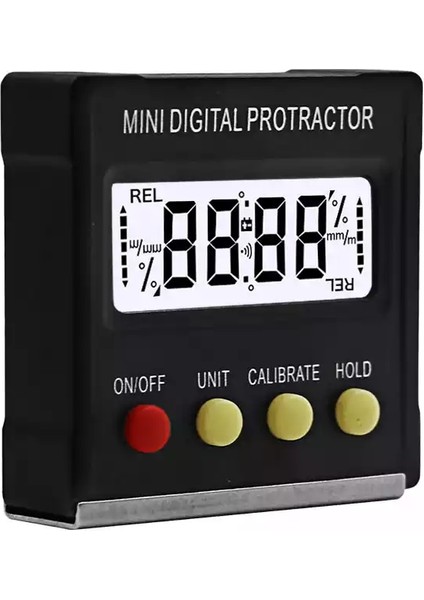 360 Derece Mini Dijital Protraktor Mıknatıslı Eğim Açı Ölçer 49