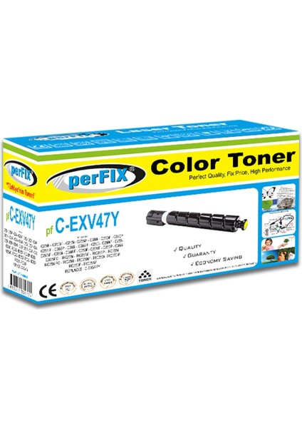 Pf Exv-47 IR-C250İ Sarı Toner