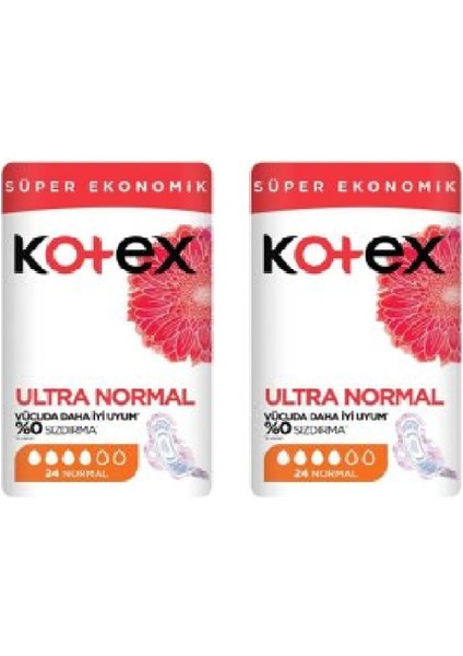 Ultra Hijyenik Ped Süper Ekonomik Normal 24 X 2