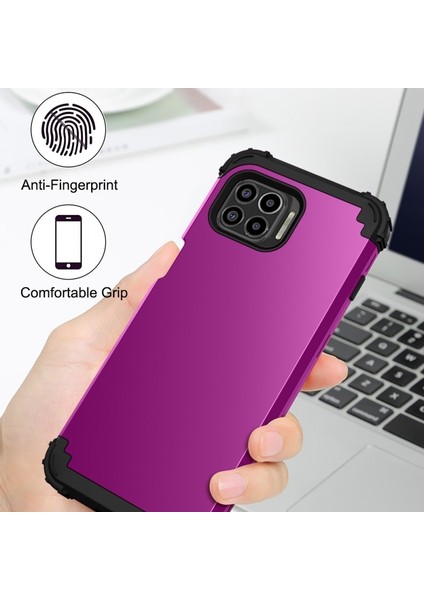 Motorola Moto G 5g Artı Için Pc + Silikon Kılıfı Koyu Mor + Siyah (Yurt Dışından) indirimleri