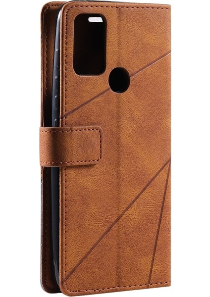 Motorola Moto G Stylus 2021 Için Ekleme Pu Kılıf Kahverengi (Yurt Dışından) modelleri