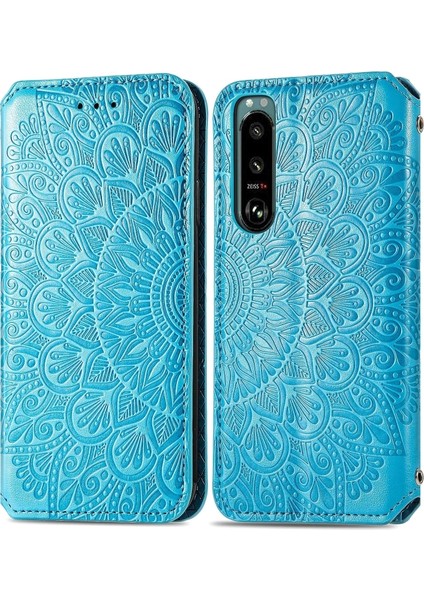 Sony Xperia 5 Iıı Çiçek Açan Mandala Deri Kılıf Mavi (Yurt Dışından) fiyatları