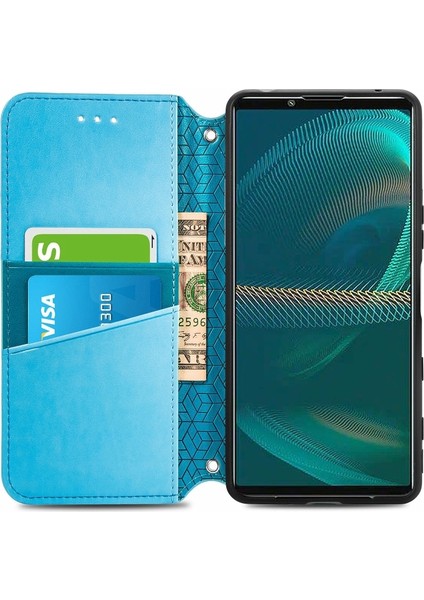 Sony Xperia 5 Iıı Çiçek Açan Mandala Deri Kılıf Mavi (Yurt Dışından) modelleri