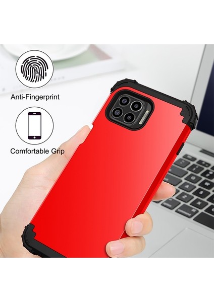 Motorola Moto G 5g Artı Için Pc + Silikon Kılıfı Kırmızı + Siyah (Yurt Dışından) indirimleri