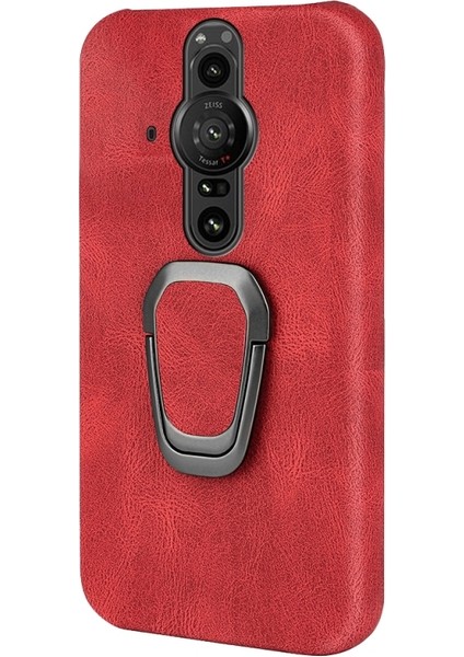 Sony Xperia Pro-I Için Pu Telefon Kılıfı Kırmızı (Yurt Dışından) fiyatları