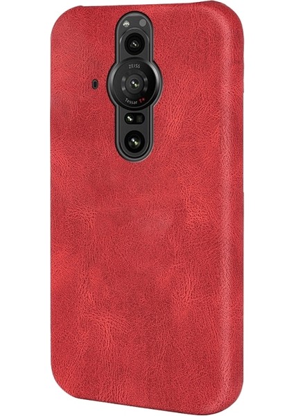 Sony Xperia Pro-I Için Pu Telefon Kılıfı Kırmızı (Yurt Dışından) modelleri