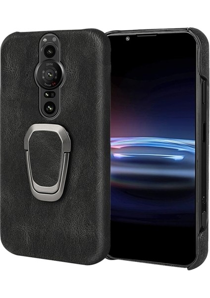 Sony Xperia Pro-I Için Pu Telefon Kılıfı Siyah (Yurt Dışından)