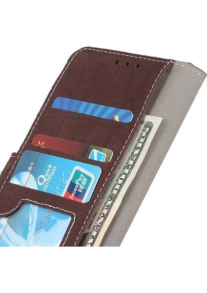 Motorola Edge 20 Manyetik Timsah Doku Pu Kılıf Kahverengi (Yurt Dışından) modelleri