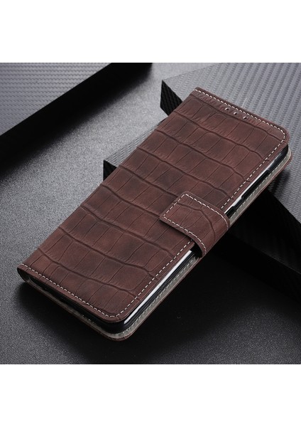 Motorola Edge 20 Manyetik Timsah Doku Pu Kılıf Kahverengi (Yurt Dışından) indirimleri