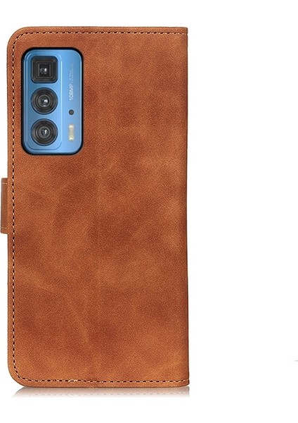 Retro Doku Pu + Tpu Case Motorola Edge 20 Pro Için Kahverengi (Yurt Dışından) fırsatları